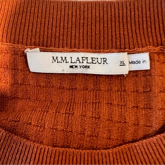 M.M.LaFleur Hayden Dress - GeoStretch In Burnt Orange Size XL - Picture 7 of 10